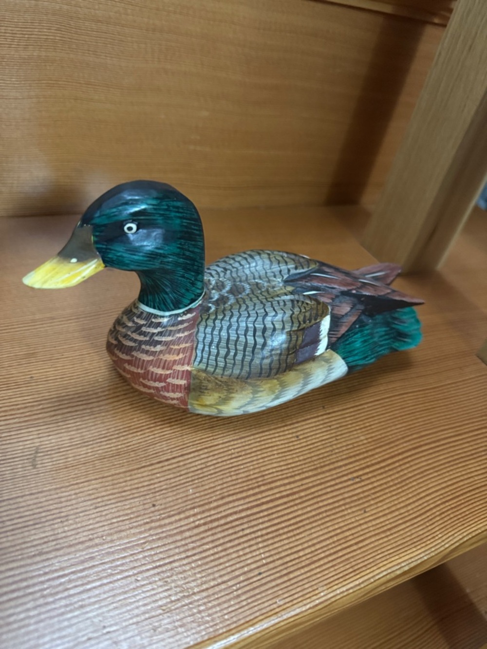 Made in Indonesia Wood Painted Mallard Duck